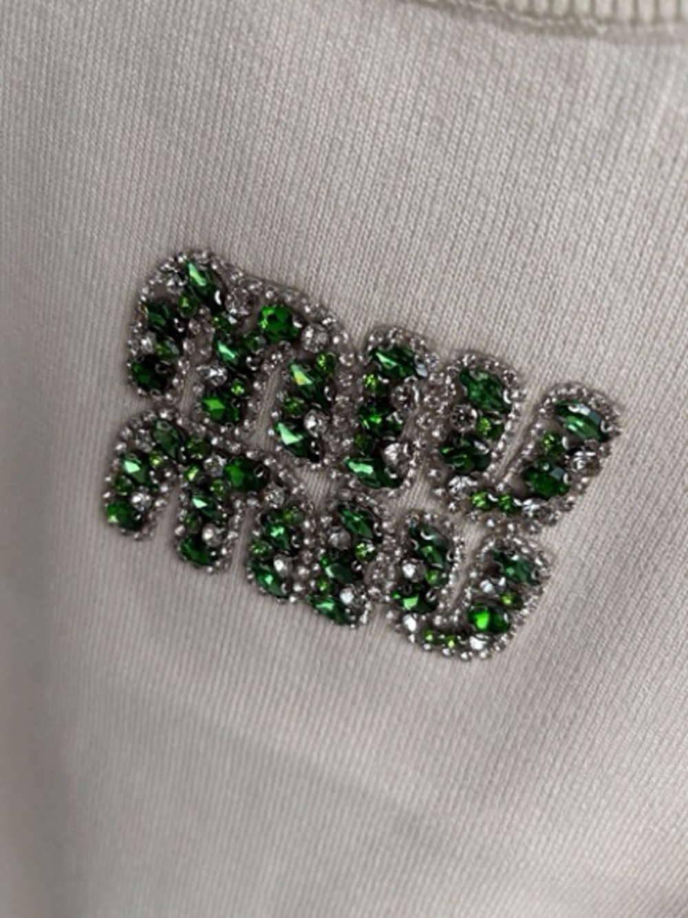 MIU MIU knitted vest with green diamonds - Picture 4 of 4